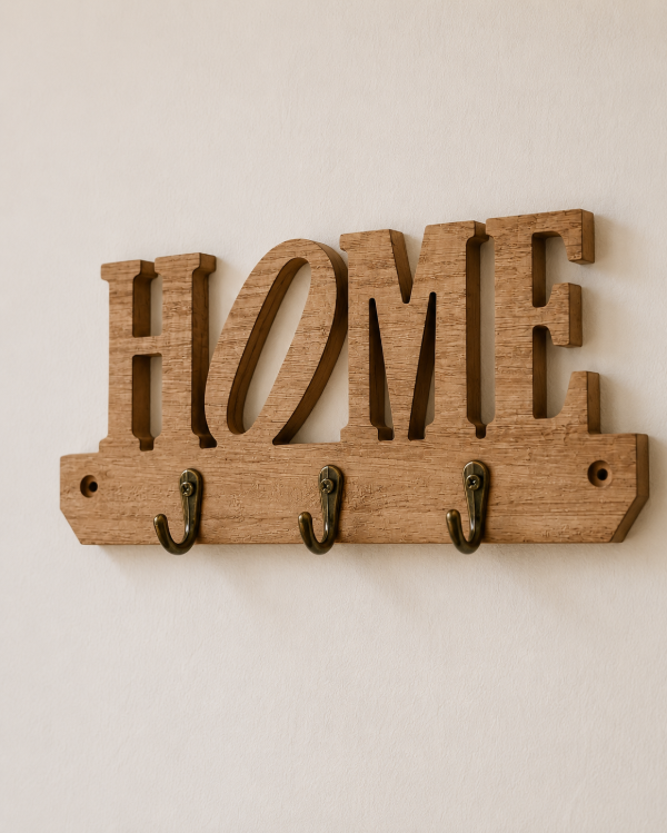Producto - perchero home con 3 ganchos color madera