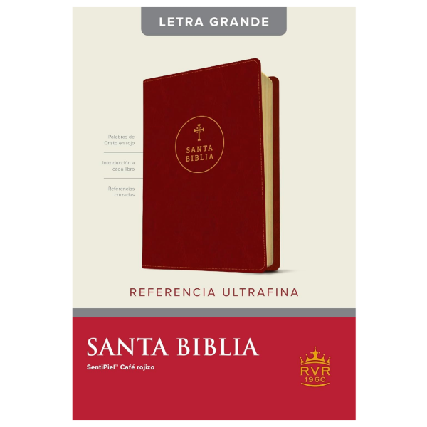 Producto - Biblia Reina Valera 1960 Ultrafina - Imitacion Piel Cafe Rojizo