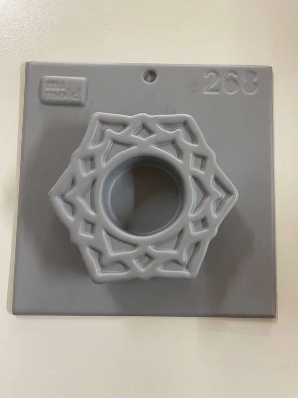 Producto - MOLDE PLÁSTICO PORTAVELA MANDALA