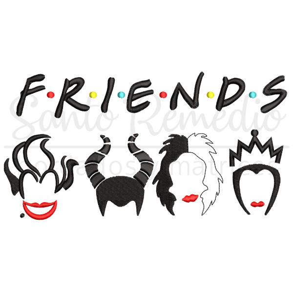 Producto - Friends amigas malvadas 3 medidas 16, 18 y 20 cm