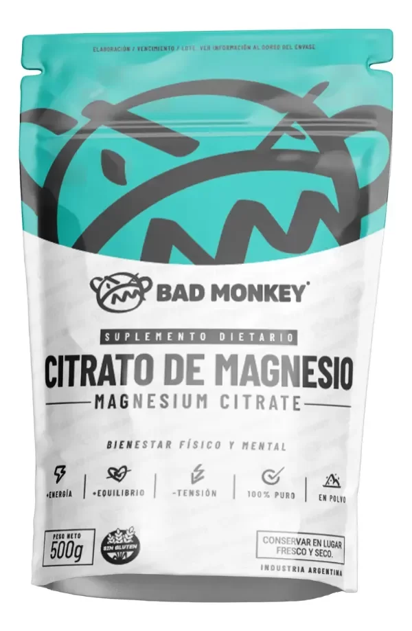 Producto - Bad Monkey Citrato de Magnesio x 500 g