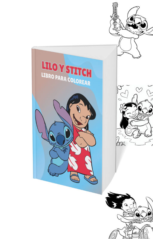 Producto - Libro imprimible para Colorear Lilo y Stitch
