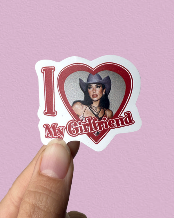 Producto - I LOVE DUA LIPA - Sticker Individual Dua Lipa