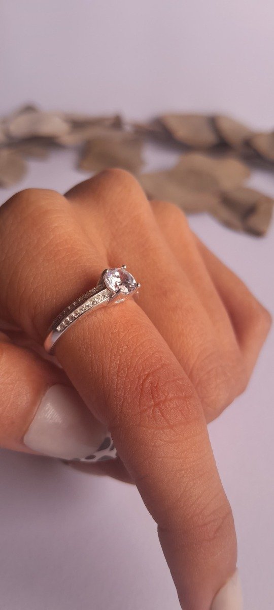 Producto - Anillo plata cintillo cubic microcubic doble llano