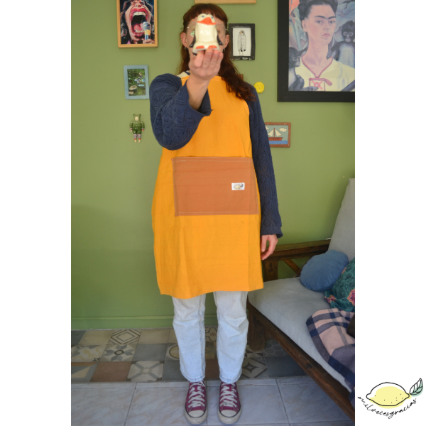 Producto - Delantal Regulable Naranja