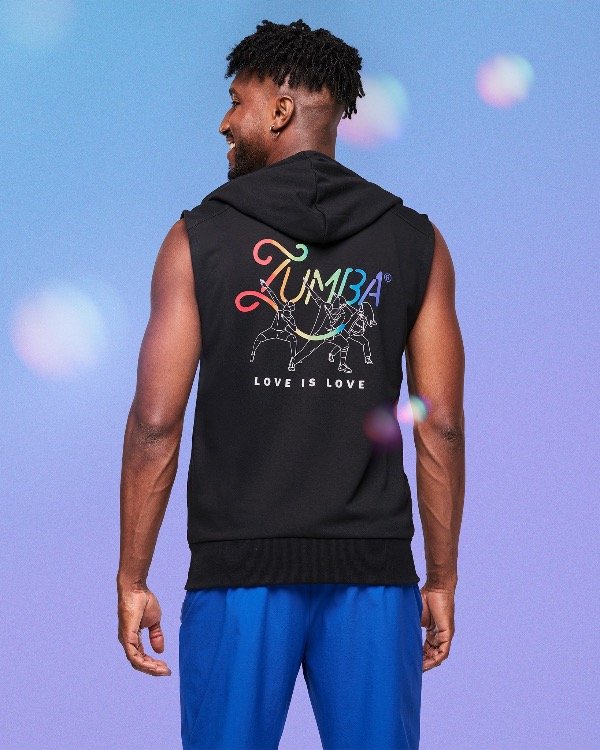 Producto - Zumba Men's Sleeveless Zip Up Hoodie - 7