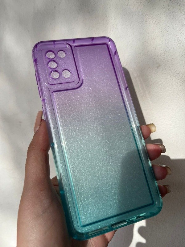 Producto - A31 TPU DEGRADE LILA Y CELESTE