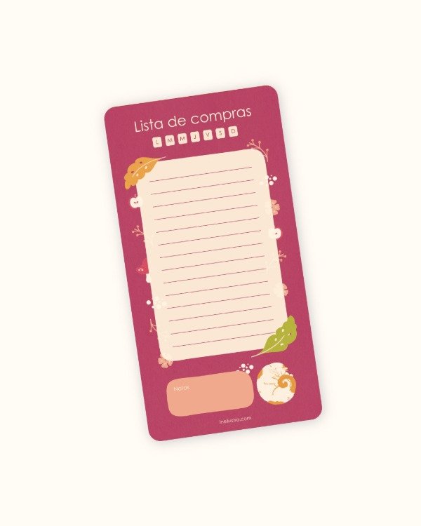 Producto - Lista de compras imantada Otoño