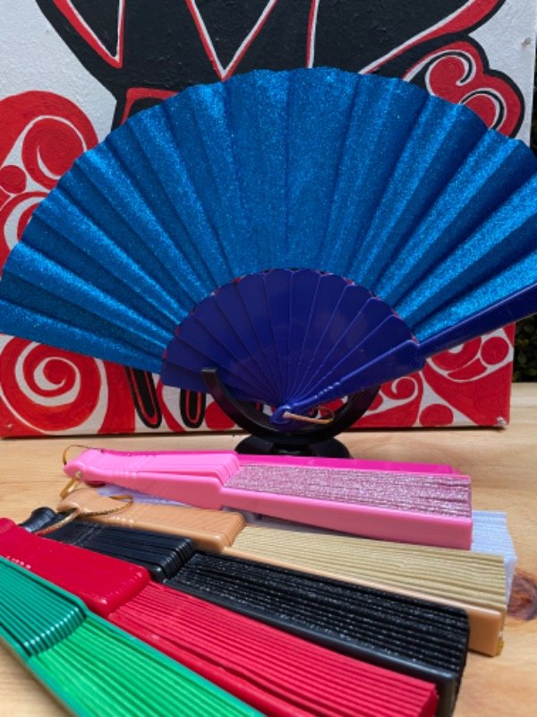 Producto - Abanico fantasía brillante azul