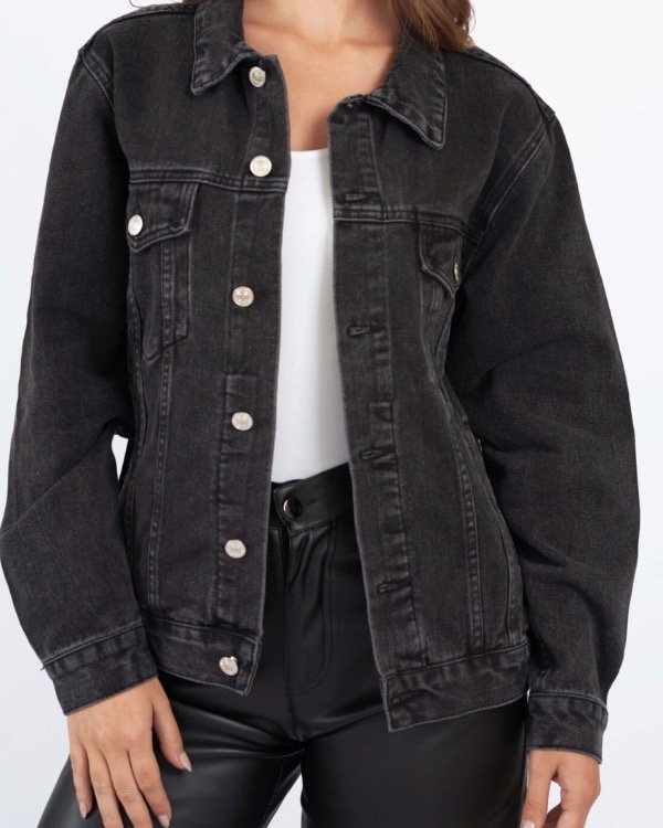 Producto - Campera denim negro gastado - 2