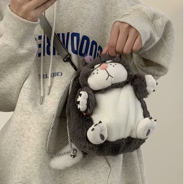 Producto - Bolso peluche Lucifer de Cenicienta 20x20 cm