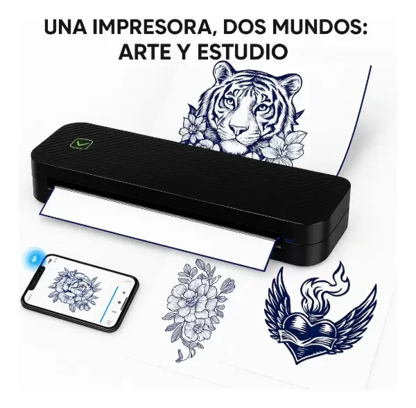 Producto - Mini Impresora Térmica Portátil Bluetooth Peripage A40 A4 tamaño Negra