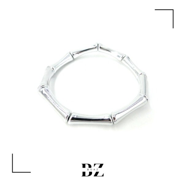 Producto - PULSERA ELASTICA PLASTICA X PCS PLATEADA - 1941