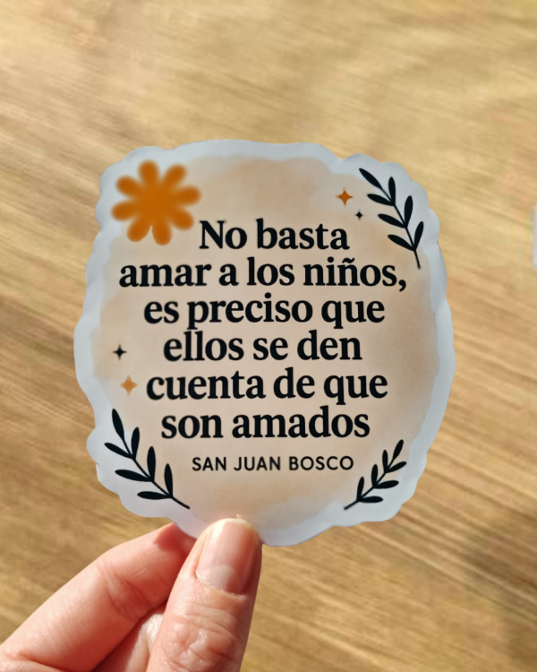 Producto - Sticker frase - San Juan Bosco 2