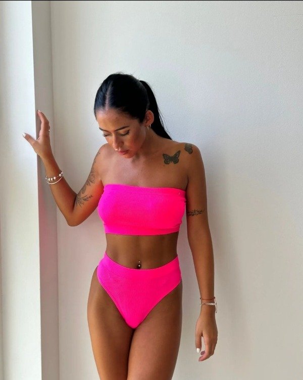 Producto - Conjunto strapless con less