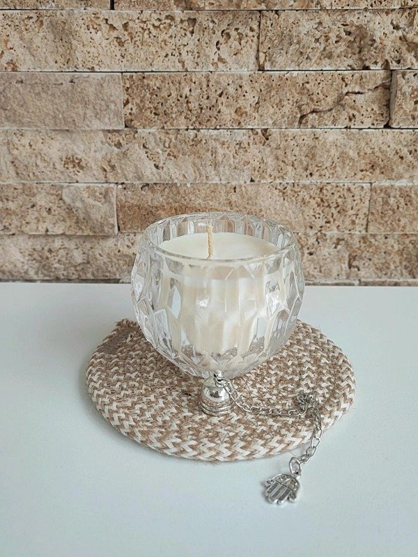 Producto - Vela de Soja en portavelas Diamante