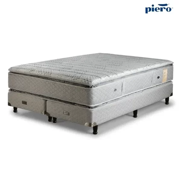 Producto - Sommier y Colchón Piero Montreaux Doble Pillow Top 200x160 +2 almoh. regalo - 3