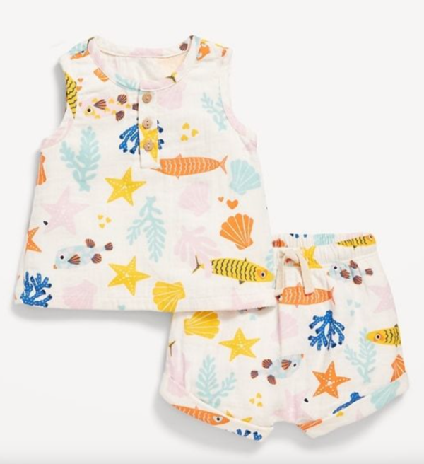 Producto - Conjunto Marca OLD NAVY Fondo del Mar