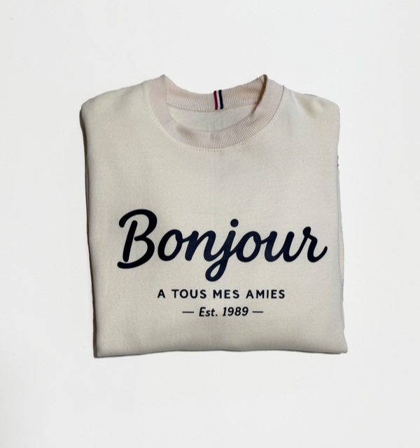 Producto - BUZO OVERSIZE FRANCIA BONJOUR CRUDO - 1