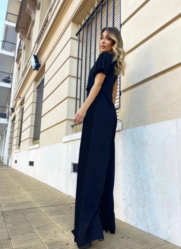 Producto - Mono Vestido Largo colores tajos guante - 6