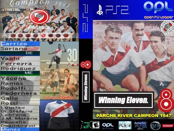 Producto - WINNING ELEVEN 8 PARCHE RIVER CAMPEON 1947