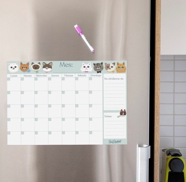 Producto - Planner mensual gatitos