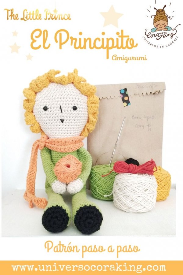 Principito Mishto Abrazable - Patrón en PDF - Universo Cora King