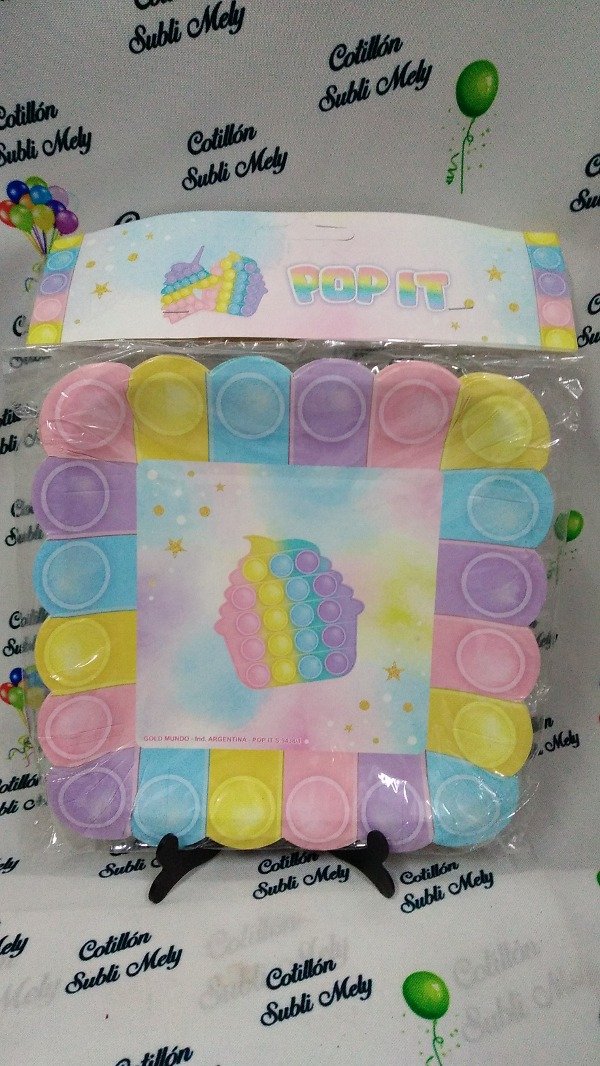 Producto - PLATO CUADRADO POP IT X 8