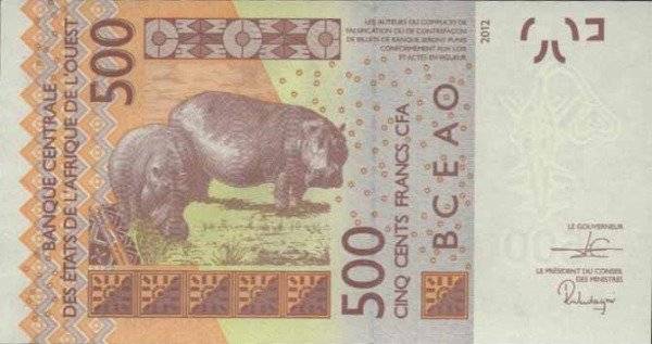 Producto - AFRICA del OESTE Francesa - Senegal [Pick 719K] 500 Francos 2012 (2019). UNC - 0