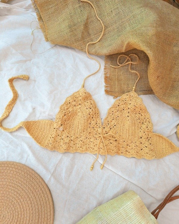 Producto - Top crochet mostaza