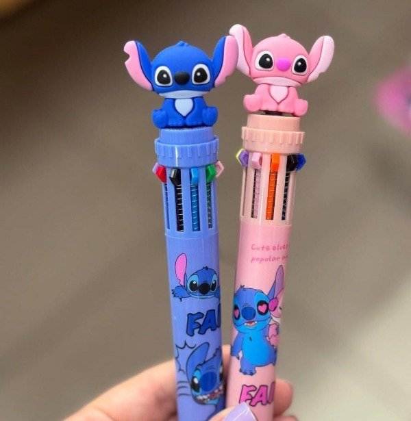Producto - Lapicera 10 colores stitch