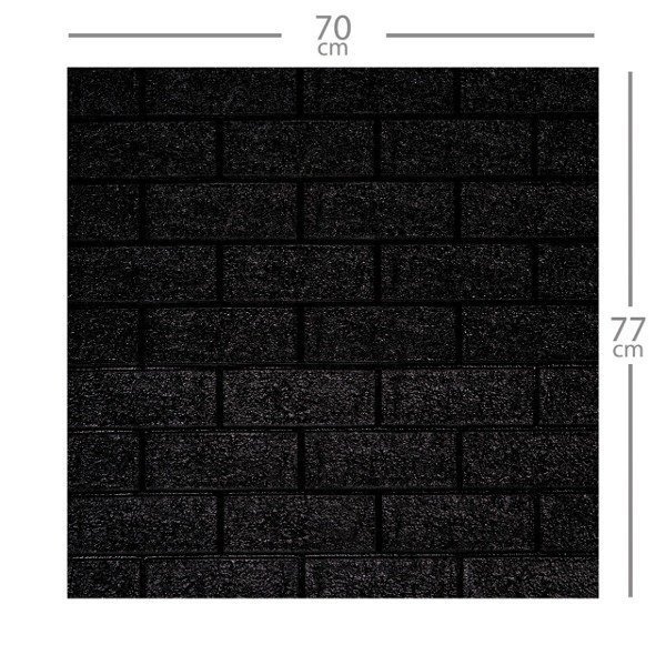 Producto - Placas 3D Autoadhesivas Negras 3mm