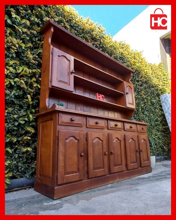 Producto - Gran bahiut modular con alzada estilo campo provenzal en algarrobo macizo - 2