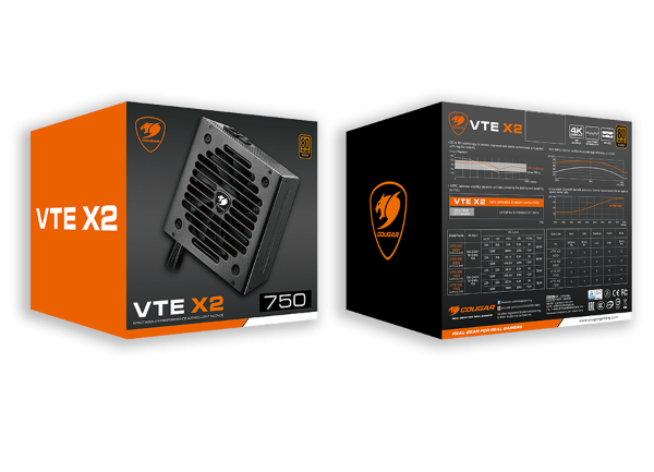 Producto - FUENTE DE ALIMENTACIÓN GAMER COUGAR VTE X2 750W 80 PLUS BRONZE
