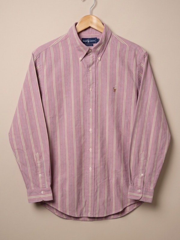 Camisa Oxford Polo Ralph Lauren Rosa T. L