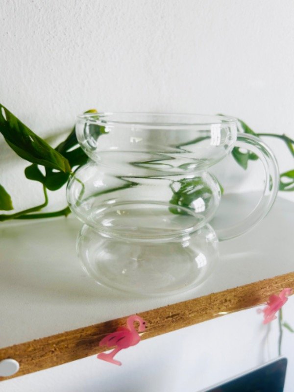 Producto - Taza/vaso de vidrio nube con asa - 4