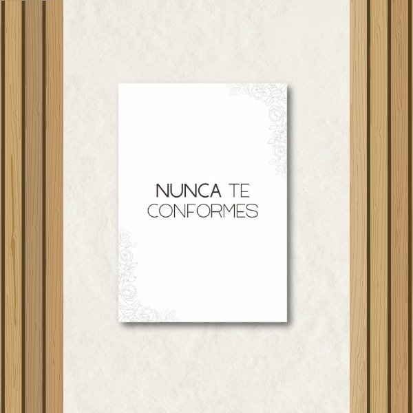 Producto - Nunca te conformes