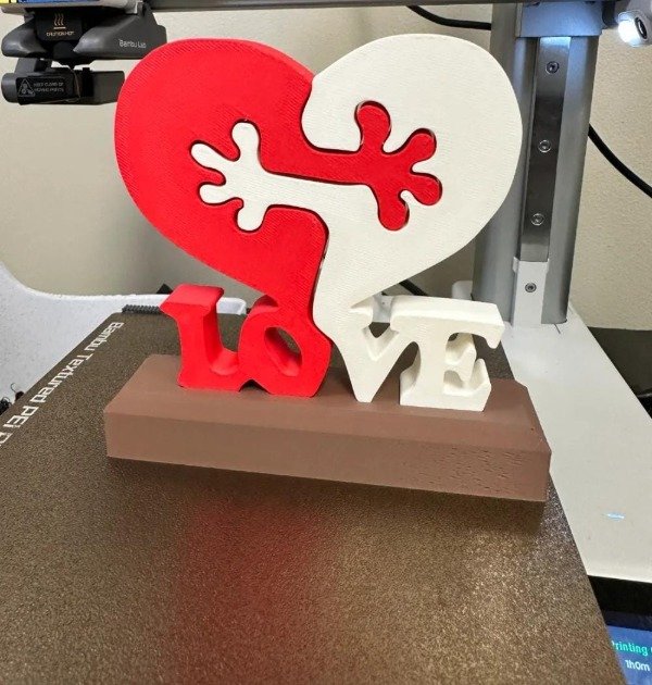 Producto - Cartel Love Puzzle Decorativo de Diseño Encastrable