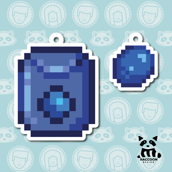 Producto - Llavero Arándano - Stardew Valley