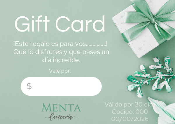 Producto - GIFT CARD