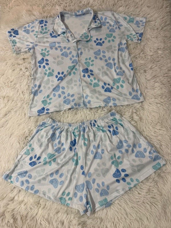Producto - Pijama camisero animado - Huellitas