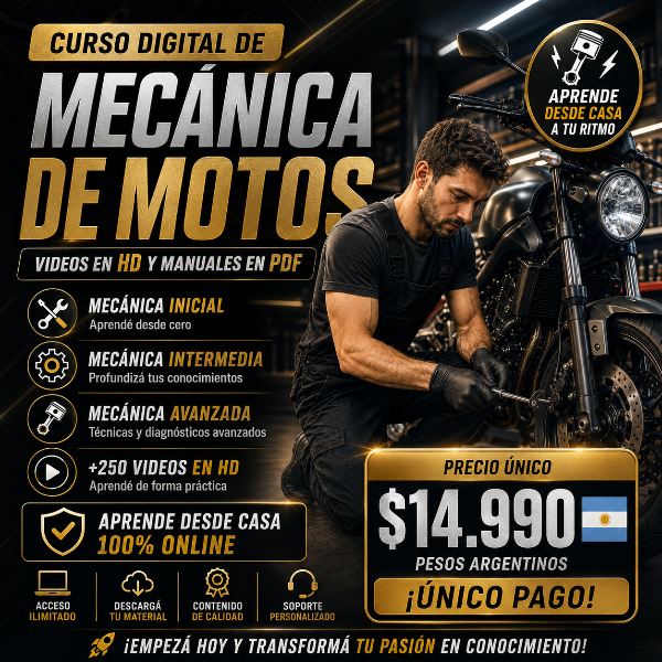 Producto - CURSO DIGITAL - MECANICA DE MOTOS