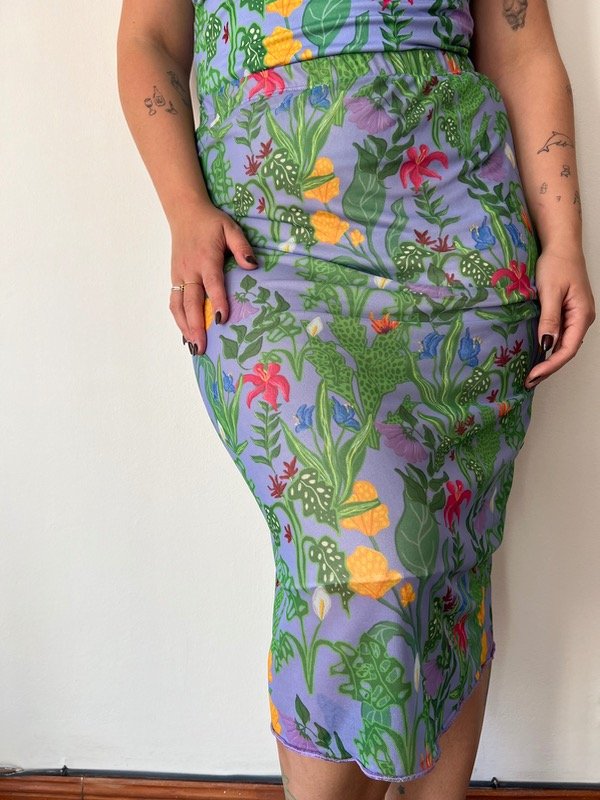 Producto - Falda midi florida