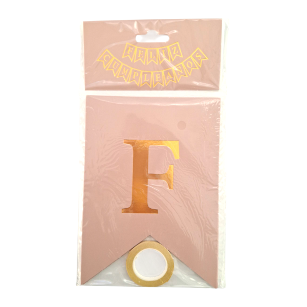 Producto - Banderin Feliz Cumpleaños Sepia