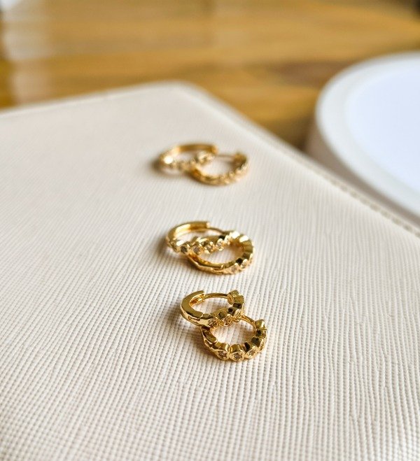 Producto - Argollitas estilo cubano elegant cristal