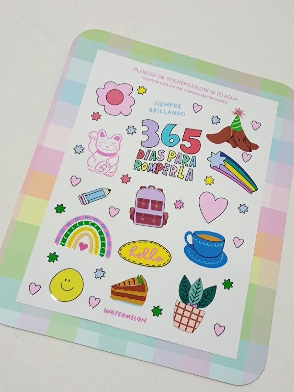 Producto - Plancha de stickers