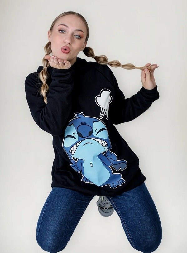 Producto - Maxibuzos Stitch negro enojado