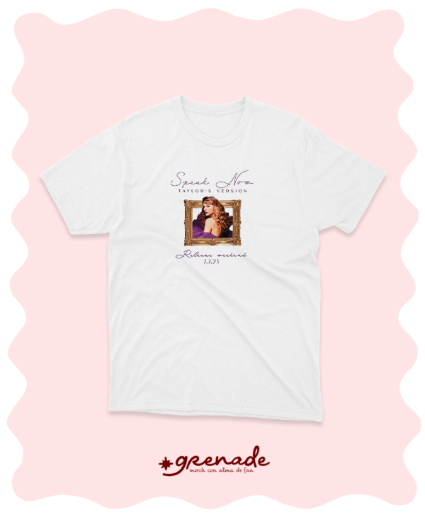 Remera "speak now release weekend"