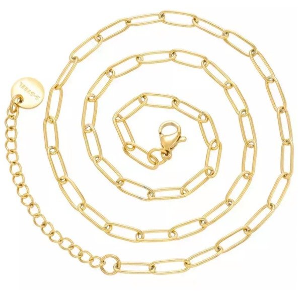 Producto - CADENA LINKS. ACERO DORADO
