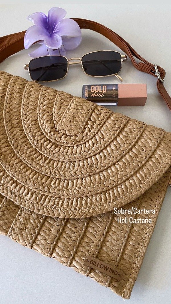 Producto - Sobre/Cartera Holi Castaña